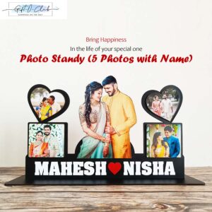 Photo Cutout Standy with 5 Photos & Message